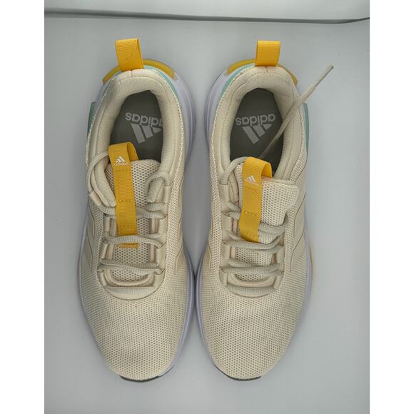 New‎ Yellow Maize Blue Adidas Lightweight Running Walking Shoes Sneakers Women's - Picture 12 of 16